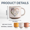 A Sweet Way To Celebrate Her Journey From Mom To Grandma - Family Personalized Custom Printed Pottery Mug - Gift For Mom, Grandma