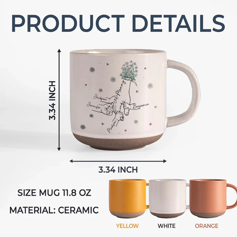 Perfect For Honoring The Woman Who Does It All - Family Personalized Custom Printed Pottery Mug - Gift For Mom, Grandma