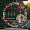 Custom Photo In My Heart, You Live On - Memorial Personalized Custom Car Ornament - Acrylic Custom Shaped - Sympathy Gift For Family Members