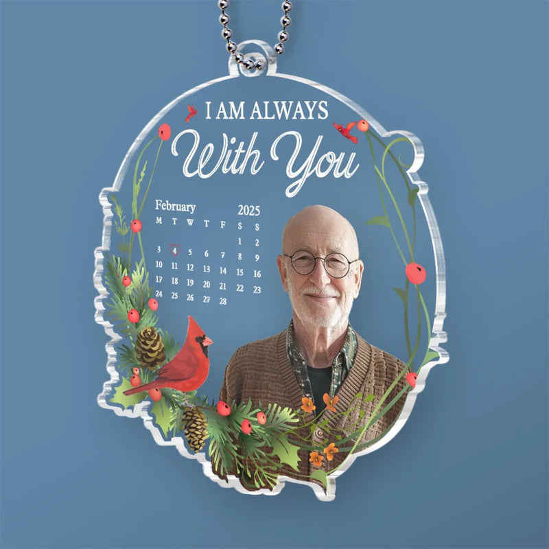 Custom Photo A Heart So Loved Is Never Lost - Memorial Personalized Custom Car Ornament - Acrylic Custom Shaped - Sympathy Gift For Family Members