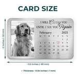 Custom Photo Always In My Heart, Forever My Friend - Memorial Personalized Custom Aluminum Wallet Card - Sympathy Gift For Dog Lovers, Pet Owners