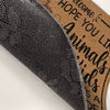 It's A Zoo Inside - Couple Personalized Custom Home Decor Decorative Mat - House Warming Gift For Husband Wife, Anniversary