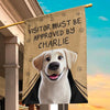 Standing Watch, Heart On Duty - Dog Personalized Custom Flag - Gift For Pet Owners, Pet Lovers