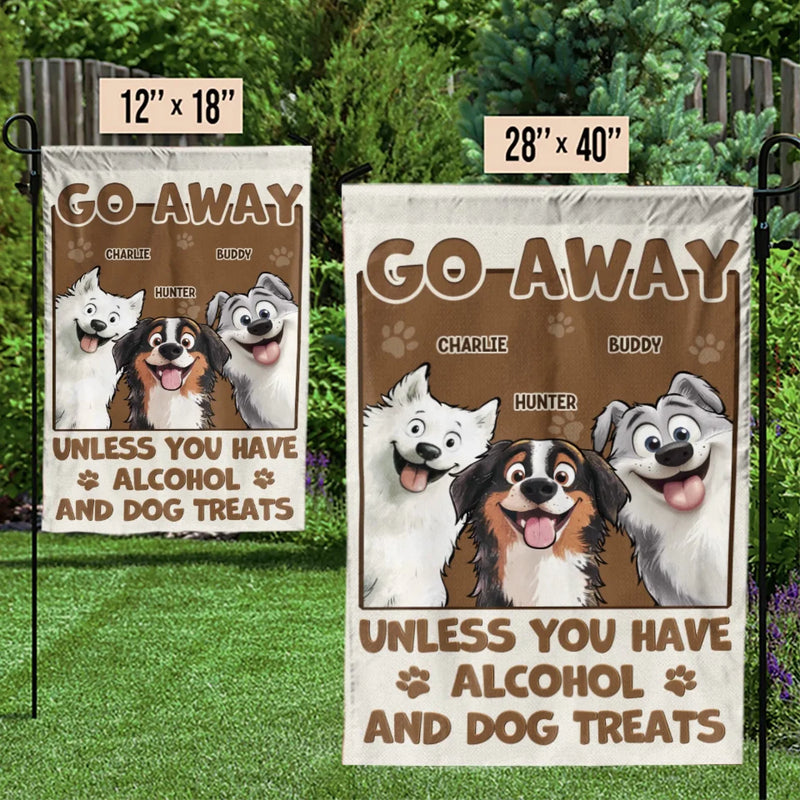 Entry Fee, One Drink And A Bag Of Treats - Dog Personalized Custom Flag - Gift For Pet Owners, Pet Lovers