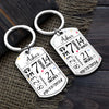 A Tiny Miracle, A Lifetime Of Love - Family Personalized Custom Keychain - Mother's Day, Baby Shower Gift, Gift For First Mom