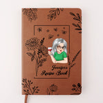 Be Kind To Yourself, Always - Family Personalized Custom Leather Journal - Gift For Home Cooks, Bakers