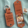 Custom Photo I Have The Best Mom Ever - Family Personalized Custom Engraved Leather Keychain - Mother's Day, Baby Shower Gift, Gift For First Mom