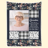 Custom Photo It's A Big Hug From Us - Family Personalized Custom Blanket - Gift For Grandma, Grandkid