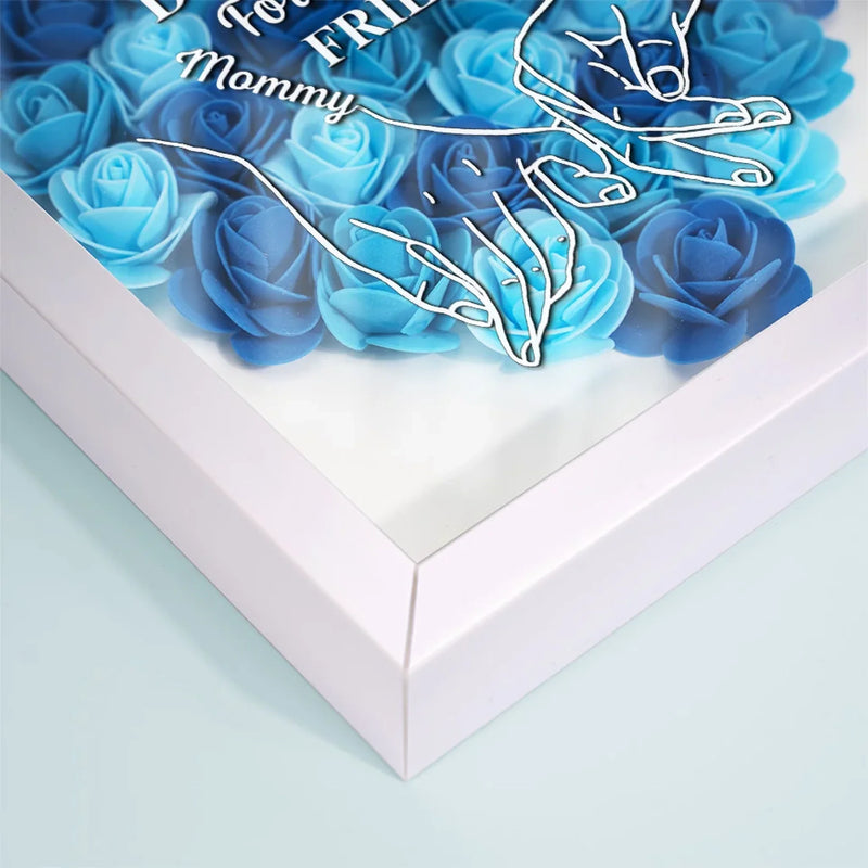 I’ll Always Be Your Little Girl - Family Personalized Custom Flower Shadow Box - Mother's Day, Gift For Mom, Grandma