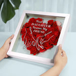 I’ll Always Be Your Little Girl - Family Personalized Custom Flower Shadow Box - Mother's Day, Gift For Mom, Daughter