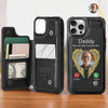 Custom Photo The Call I Wish I Could Make - Memorial Personalized Custom Leather Flip Wallet Phone Case - Sympathy Gift For Family Members