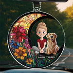 You’re My Daily Dose Of Happiness - Dog & Cat Personalized Custom Car Ornament - Acrylic Custom Shaped - Gift For Dog Lovers, Kids