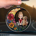 You’re My Daily Dose Of Happiness - Dog & Cat Personalized Custom Car Ornament - Acrylic Custom Shaped - Gift For Dog Lovers, Kids