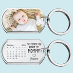 Custom Photo My Mom Is The Best - Family Personalized Custom Keychain - Mother's Day, Baby Shower Gift, Gift For New Moms, Mom