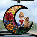You’re My Daily Dose Of Happiness - Dog & Cat Personalized Custom Car Ornament - Acrylic Custom Shaped - Gift For Dog Lovers, Kids