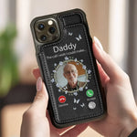 Custom Photo You Are Always In My Mind - Memorial Personalized Custom Leather Flip Wallet Phone Case - Sympathy Gift For Dad