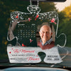 Custom Photo Though You Are Gone, Your Love Remains - Memorial Personalized Custom Car Ornament - Acrylic Custom Shaped - Sympathy Gift For Family Members