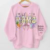 Grandma, The Heart Of Our Family - Family Personalized Custom Unisex Sweatshirt, Hoodie With Design On Sleeve - Gift For Mom, Grandma