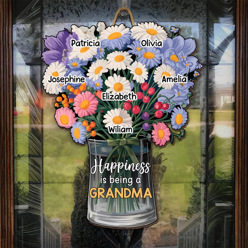 Perfect For The Woman Who Loves Every Moment With Her Grandkids - Family Personalized Custom Shaped Home Decor Wood Sign - House Warming Gift For Mom, Grandma