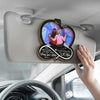 A Mother’s Love Knows No Limits - Family Personalized Custom Car Visor Clip - Gift For Mom, Daughter