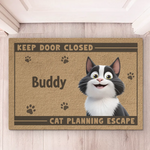 Don’t Let The Cat Fool You - Cat Personalized Custom Home Decor Decorative Mat - House Warming Gift For Cat Lovers
