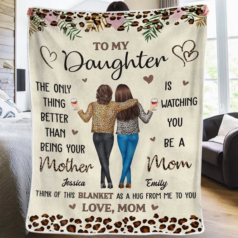 A Mother’s Love Is Endless And Unconditional - Family Personalized Custom Blanket - Mother's Day, Gift For Mom, Daughter