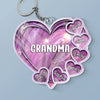 Love Grows Best In A Grandmother’s Heart - Family Personalized Custom Shaped Acrylic Keychain - Gift For Mom, Grandma