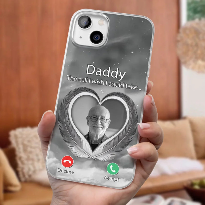 Custom Photo A Little Something To Make You Feel Connected - Memorial Personalized Custom Clear Phone Case - Sympathy Gift For Family Members
