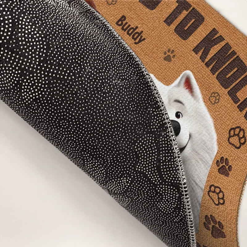 Home Protected By Paws - Dog Personalized Custom Home Decor Decorative Mat - House Warming Gift For Pet Owners, Pet Lovers