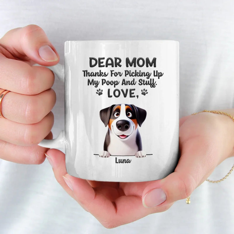 A Special Thanks From Your Fur Baby - Dog Personalized Custom Mug - Gift For Pet Owners, Pet Lovers