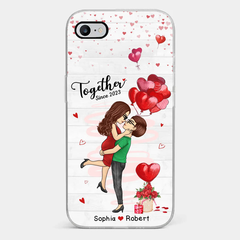 My Love For You Is Endless - Couple Personalized Custom Clear Phone Case - Gift For Husband Wife, Anniversary