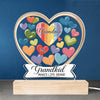 Forever In Grandmother's Heart - Family  Personalized Custom Shaped 3D LED Light - Gift For Grandma, Grandpa, Grandkid