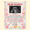 Custom Photo Cuddled Up With You, My Little Bump - Family Personalized Custom Blanket - Baby Shower Gift, Gift For First Mom