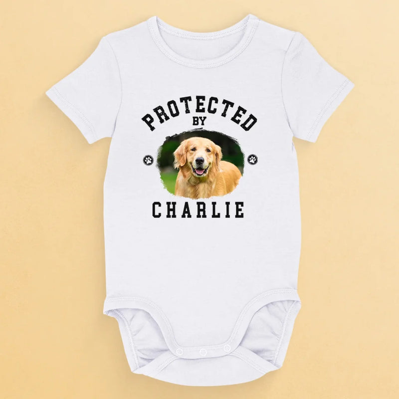 Custom Photo Loyalty Has Four Paws - Dog & Cat Personalized Custom Baby Onesie - Baby Shower Gift, Gift For Pet Owners, Pet Lovers
