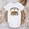 Happy To Be With You - Dog Personalized Custom Baby Onesie - Baby Shower Gift, Gift For Pet Owners, Pet Lovers