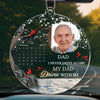 Custom Photo The Moment Your Heart Stopped, Mine Changed Forever - Memorial Personalized Custom Car Ornament - Acrylic Custom Shaped - Sympathy Gift For Family Members