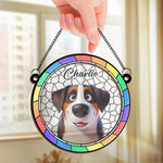 A Pup’s Peek Is A Heart’s Treat - Dog Personalized Window Hanging Suncatcher Ornament - Gift For Dog Lovers