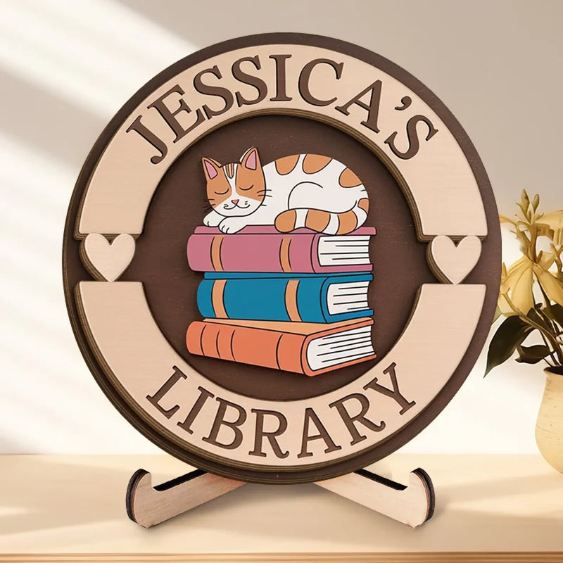 Sharp, Curious, And Always Learning - Family Personalized Custom 2-Layered Wooden Plaque With Stand - Gift For Yourself, Best Friends, Siblings, Family Members