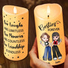 Life Is A Party, And You’re My Favorite Guest - Bestie Personalized Custom LED Candle - Christmas Gift For Best Friends, BFF, Sisters