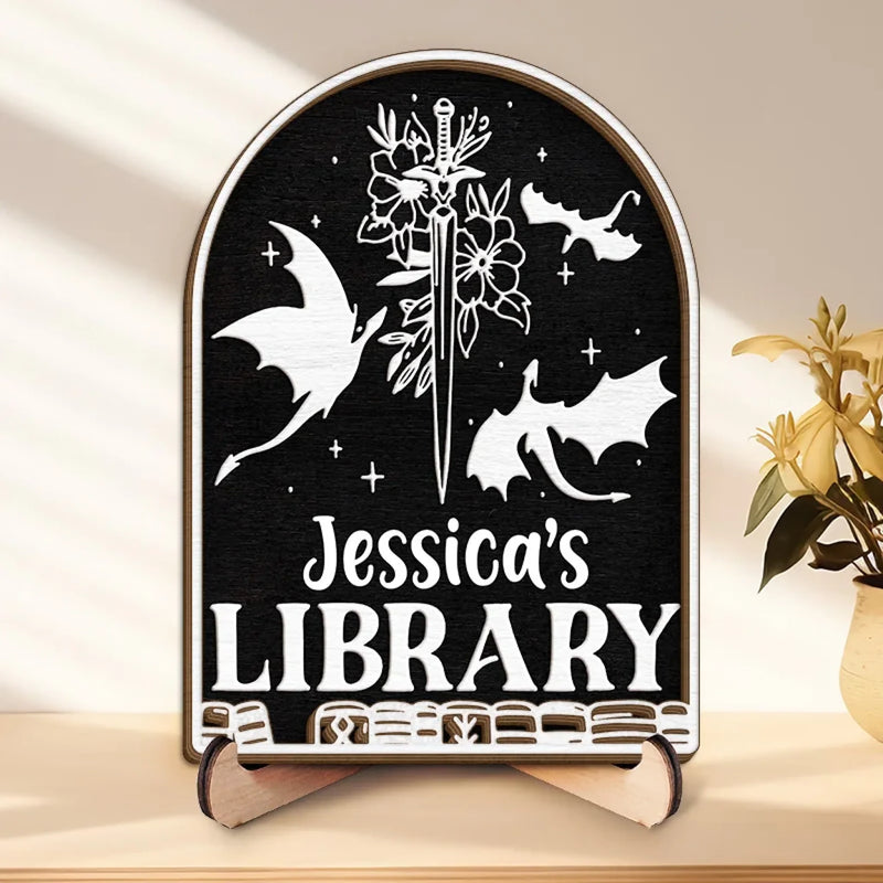 Let Your Words Take Wing And Inspire - Family Personalized Custom 2-Layered Wooden Plaque With Stand - Gift For Yourself, Best Friends, Siblings, Family Members