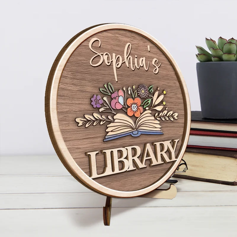 Words Are My Power, Curiosity Is My Fuel - Family Personalized Custom 2-Layered Wooden Plaque With Stand - Gift For Yourself, Best Friends, Siblings, Family Members