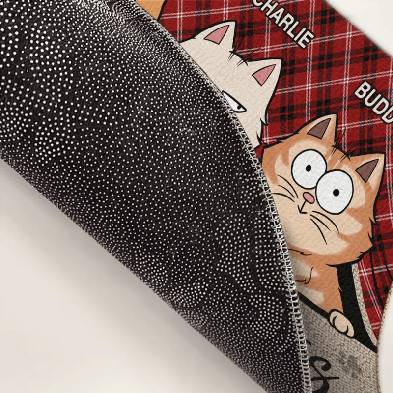 The Best Therapist Has Fur And Four Legs - Cat Personalized Custom Home Decor Decorative Mat - House Warming Gift For Pet Owners, Pet Lovers