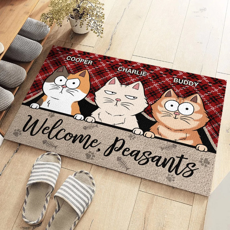 The Best Therapist Has Fur And Four Legs - Cat Personalized Custom Home Decor Decorative Mat - House Warming Gift For Pet Owners, Pet Lovers