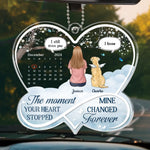 The Love Of A Pet Will Always Be Remembered - Memorial Personalized Custom Car Ornament - Acrylic Custom Shaped - Sympathy Gift For Dog Lovers, Pet Owners