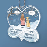 The Love Of A Pet Will Always Be Remembered - Memorial Personalized Custom Car Ornament - Acrylic Custom Shaped - Sympathy Gift For Dog Lovers, Pet Owners