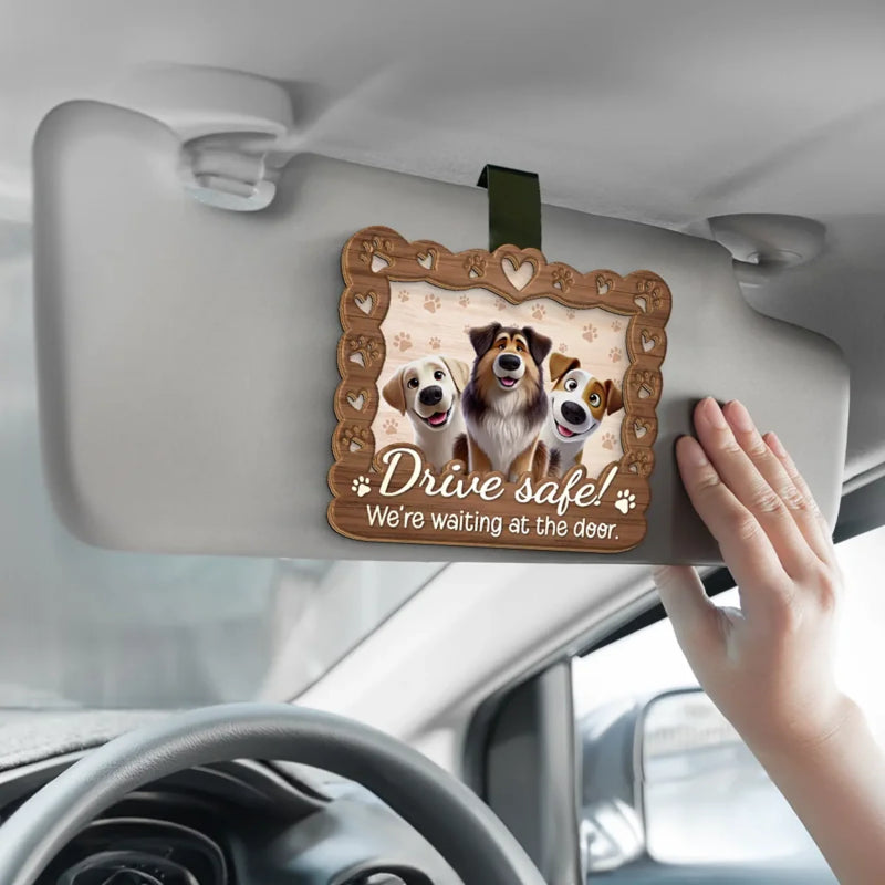 A Pet’s Love Makes Every Day Brighter - Dog & Cat Personalized Custom Car Visor Clip - Gift For Pet Owners, Pet Lovers