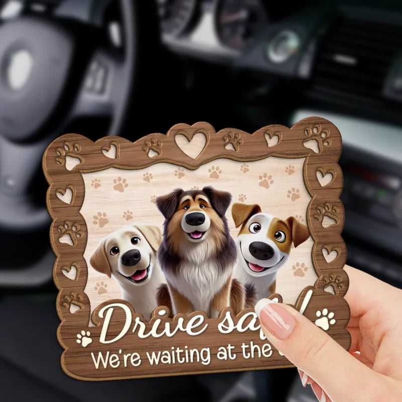 A Pet’s Love Makes Every Day Brighter - Dog & Cat Personalized Custom Car Visor Clip - Gift For Pet Owners, Pet Lovers