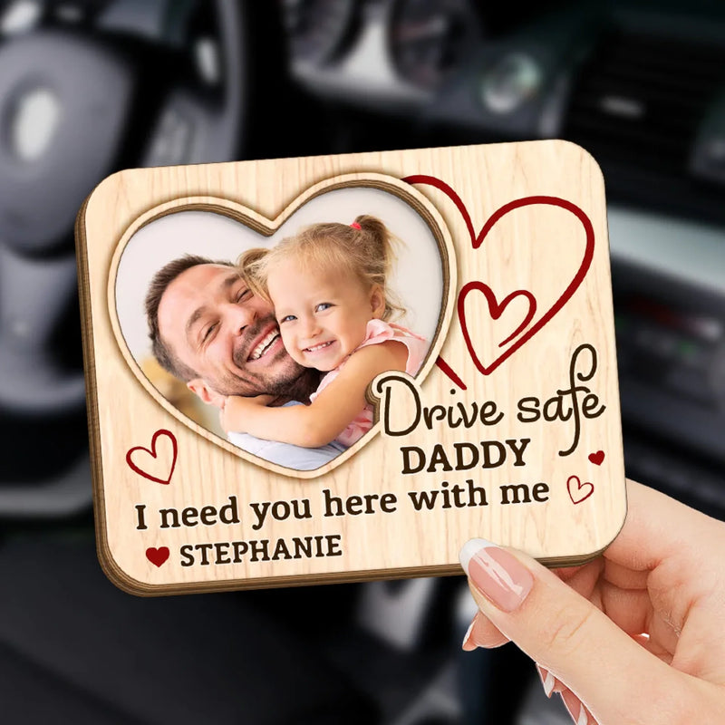 Custom Photo Keep This Close, Just Like Our Love - Family Personalized Custom Car Visor Clip - Gift For Family Members