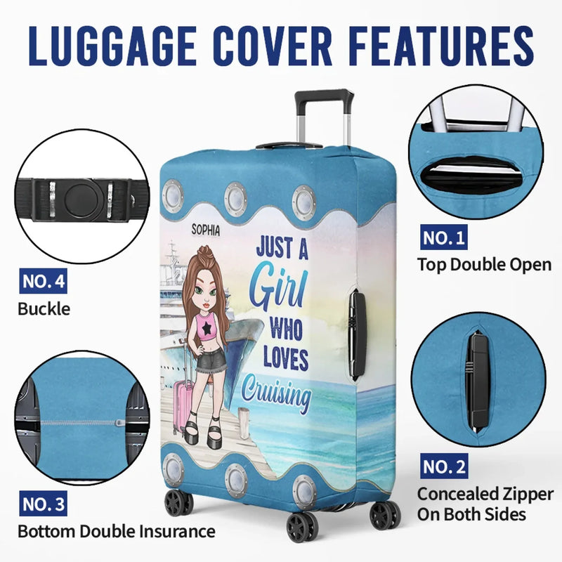 New Journey Is Coming Up - Travel Personalized Custom Luggage Cover - Summer Vacation Gift, Gift For Adventure Travel Lovers
