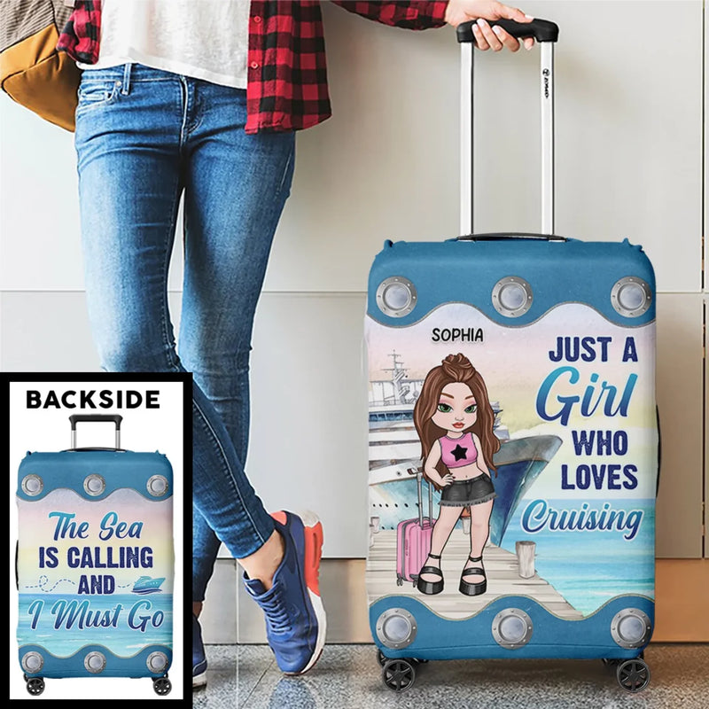 New Journey Is Coming Up - Travel Personalized Custom Luggage Cover - Summer Vacation Gift, Gift For Adventure Travel Lovers